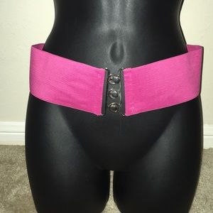 COPY - Pink Button Waist Cinching Belt